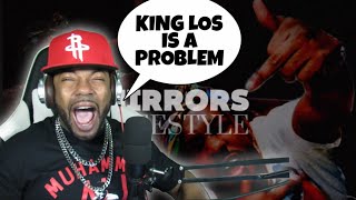 KING LOS IS A PROBLEM | King Los - Mirrors Freestyle (REACTION)