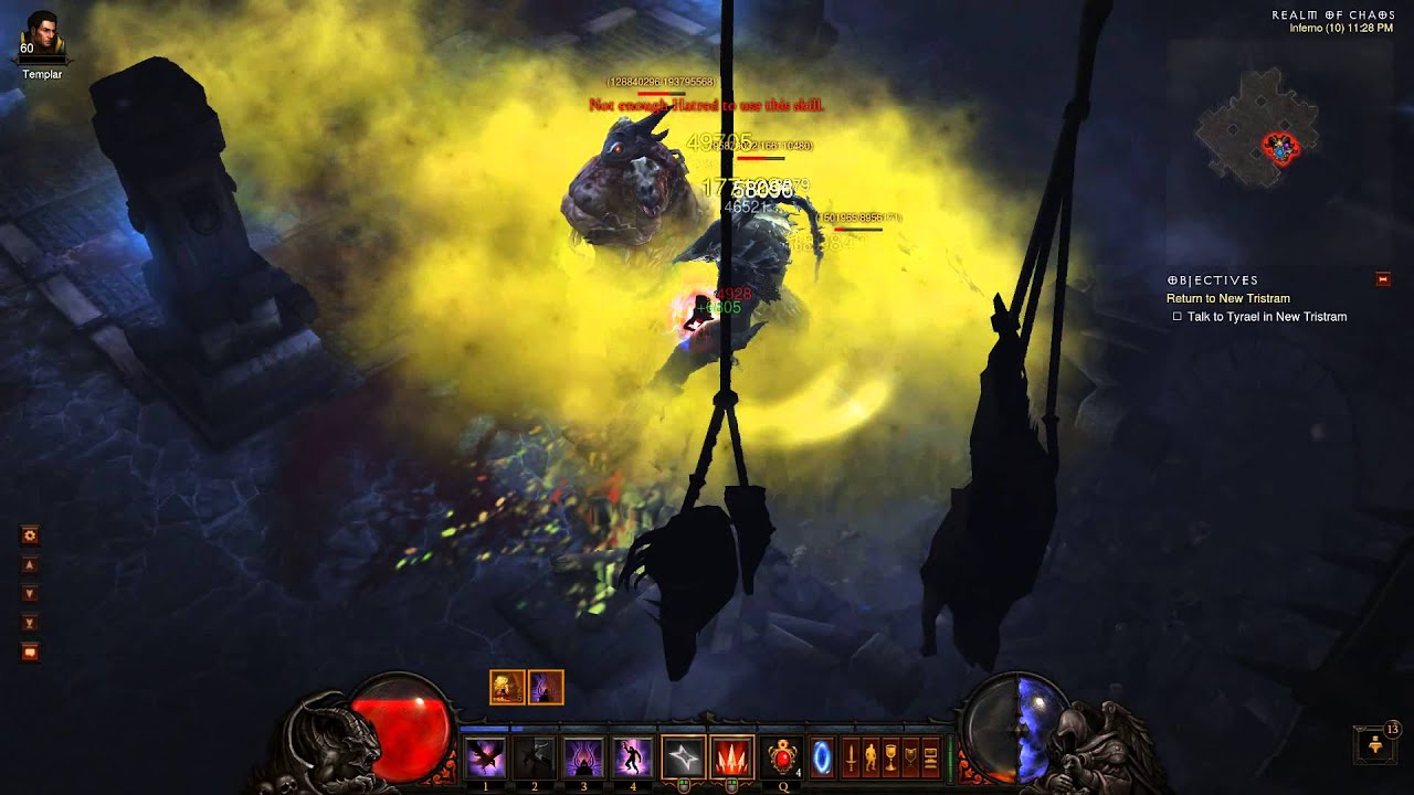 Diablo III Strafe DH solo MP10 Uber Rakanoth/Ghom YouTube