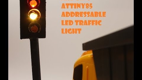 Arduino Attiny85 Digispark inspired DIY addressable led traffic light