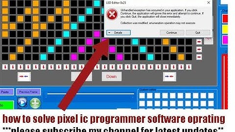 how to solve pixel ic programmer software operating problem