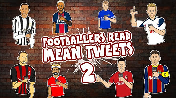 😥#2 Voetballers lezen gemene tweets en wrede opmerkingen😥 Ronaldo Messi Neymar +meer! Aanvallers ...