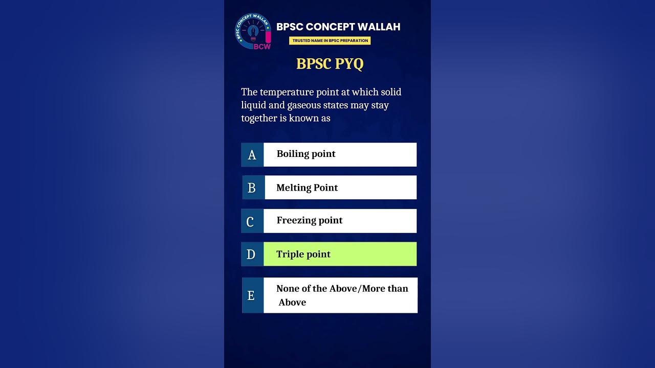 what-is-triple-point-bpsc-previous-year-question-youtube