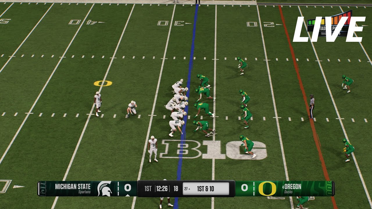NCAAF LIVE🔴Oregon Ducks vs Michigan State Spartan College Football Full Game-4th October 2024