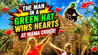 🔥 WOW!! Everyone Is Talking About This Green-Hat Roofer at Mama Chogo’s! AFRICAN VILLAGE LIFE 