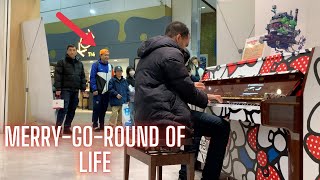 I played Merry-Go-Round Of LIfe at a Hello Kitty Cafe in Japan