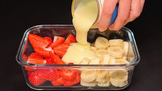 Ein genialer Trick mit Erdbeeren und Bananen! Sommereis mit 3 Zutaten! Das einfachste und leckerste