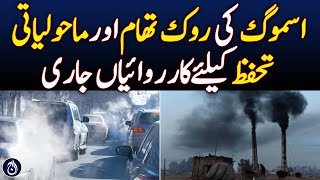 Actions are ongoing for prevention of smog and environmental protection - Aaj News