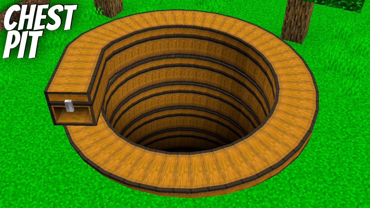 A PIT CHEST that Never Ends in Minecraft ! LONGEST CHEST
