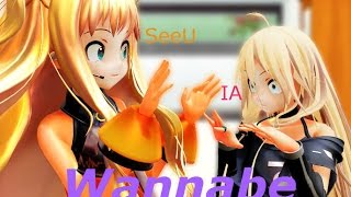 【MMD】IA and SeeU -  Wannabe screenshot 1