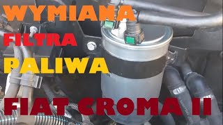 Wymiana Filtra Paliwa Fiat Croma 1,9 Jtd (2005-2011) - Youtube
