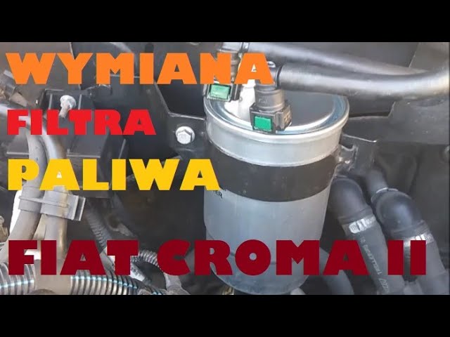 Wymiana Filtra Paliwa Fiat Croma 1,9 Jtd (2005-2011) - Youtube