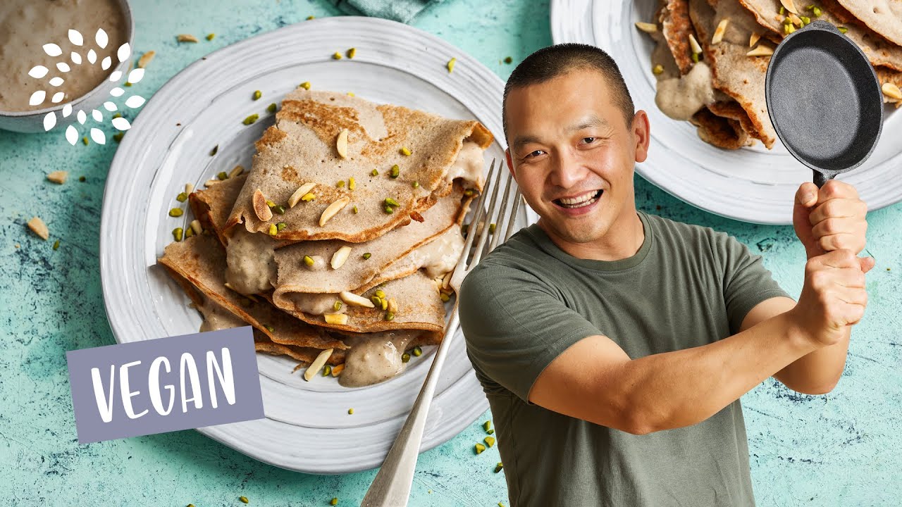 Pfannkuchen aus Buchweizen und Bananen [Rezept] - Vegan