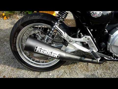 CB400FOUR NC36 KERKER メガホンマフラー - YouTube