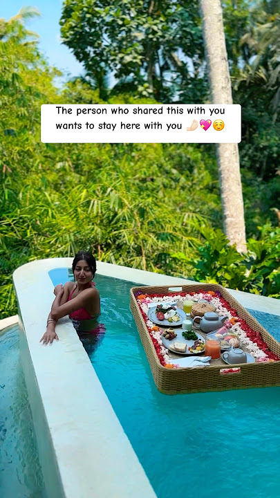 You and WHO?? ☺️💖🤌🏻🌿 #bali #talkintravel #villa
