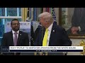 President Trump Participates in a Press Conference with the Director of the FBI