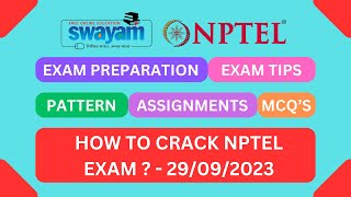 Details NPTEL EXAM PATTERN || HOW TO CRACK NPTEL EXAM || NPTEL || MY SWAYAM || 2023 || #nptel2023 #nptel Update