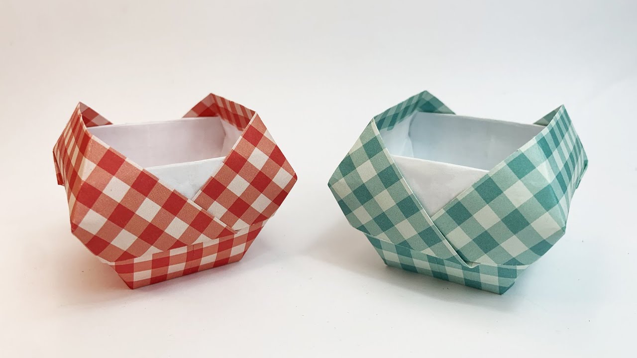 How to make an origami box - YouTube