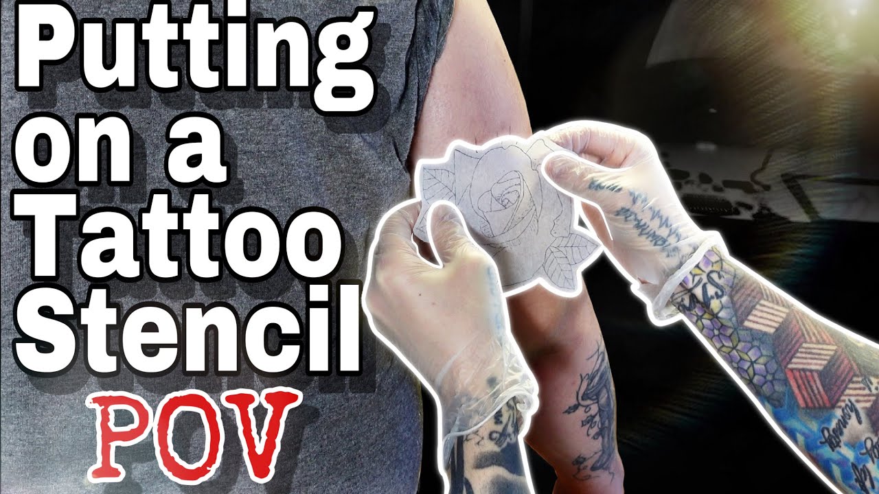 How to Properly place a Tattoo Stencil #fyp #foryoupage #foryourpage #