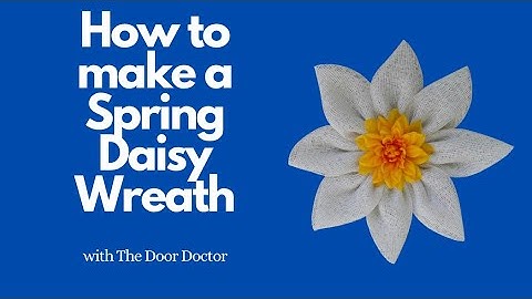 How to Make a Mesh Daisy Wreath/ Flower Wreath Tutorial/ Wreath How to/ Summer Wreath DIY