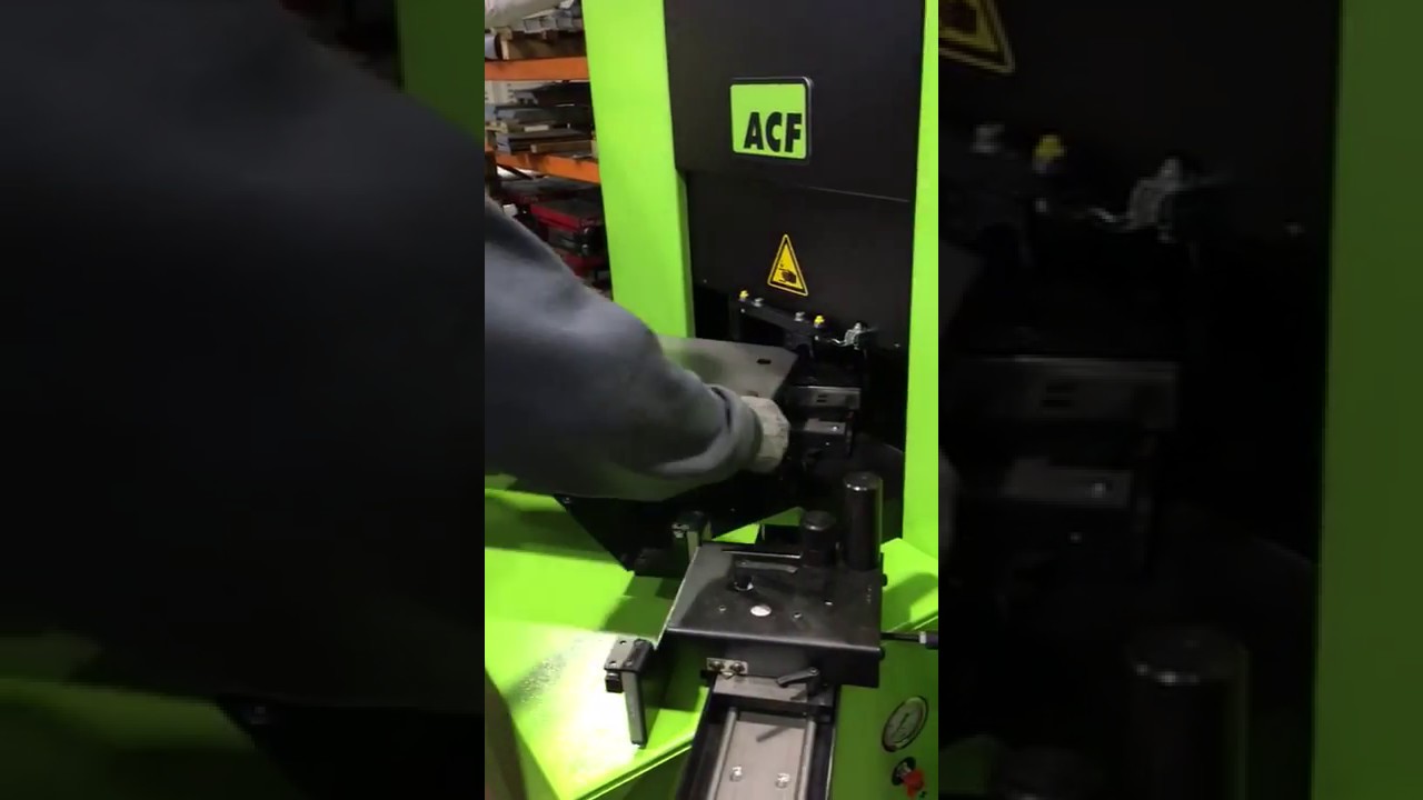 ACF Corner Former making electrical cabinet doors - YouTube