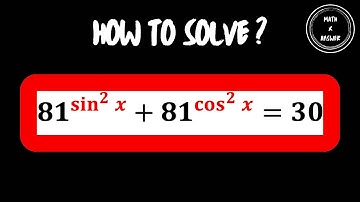 How to Solve a Nice Olympiad Trigonometric Exponential Equation