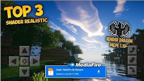 TOP 3 RENDER DRAGON SHADER REALISTIC MCPE 1.19+ MIRIP JAVA/RTX SUPPORT LOW END DEVICE 1GB RAM