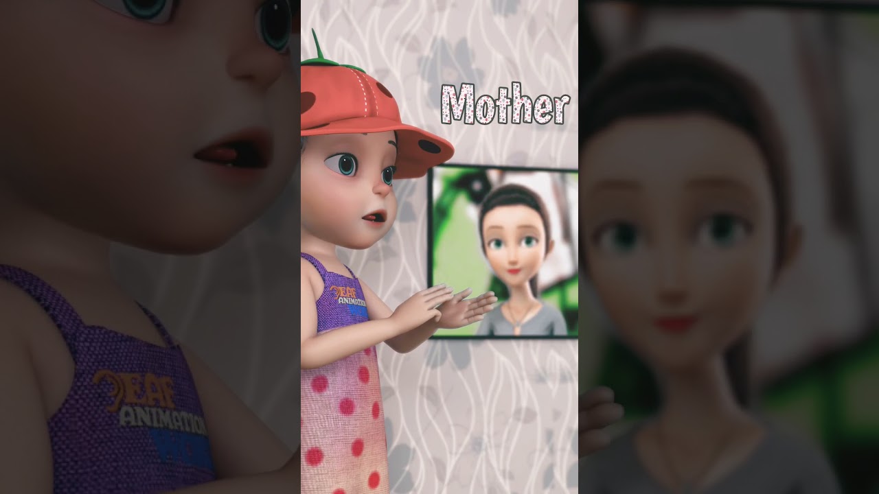 How to sign MOTHER in British sign.#mother  #bsl #signlanguage #animationforkids #educationalvideos