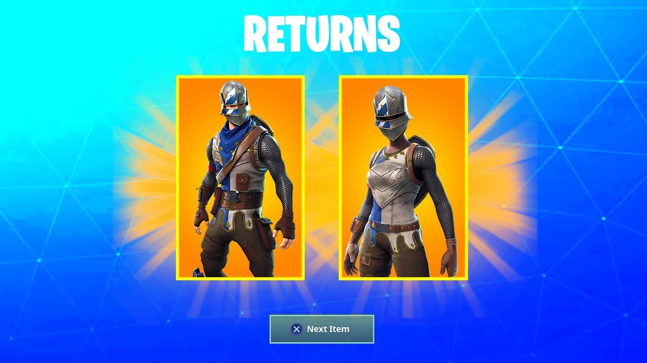 BLUE SQUIRE & ROYALE KNIGHT RETURN?! Fortnite Season 2 OG SKINS RETURNING / COMING BACK (How To