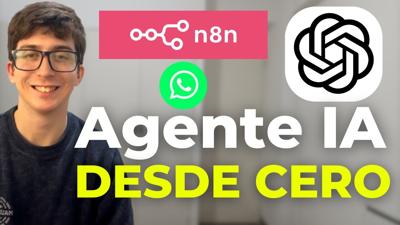 Cómo CONECTAR un Agente IA de N8N a WhatsApp | N8N en Español - YouTube