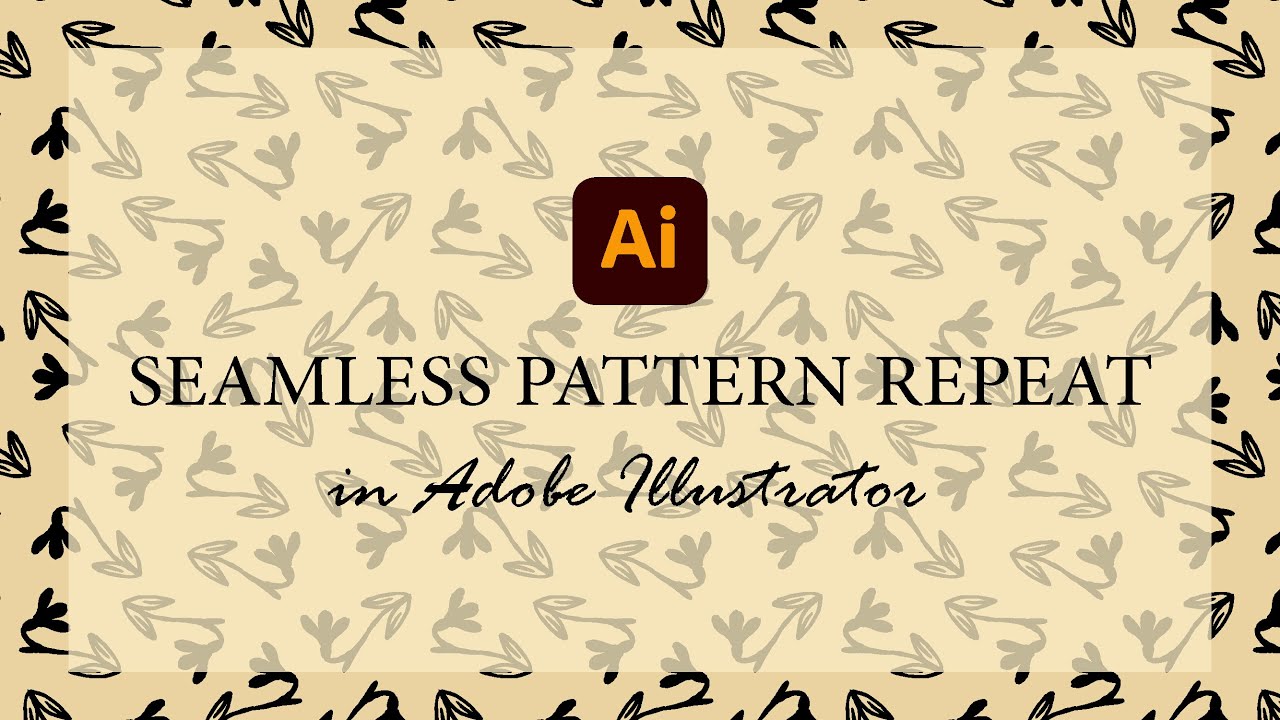 How to make a seamless Pattern Repeat quickly in Adobe Illustrator ...