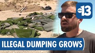 Southwest Las Vegas Dirt biker speaks out after discovering growing illegal dumping site