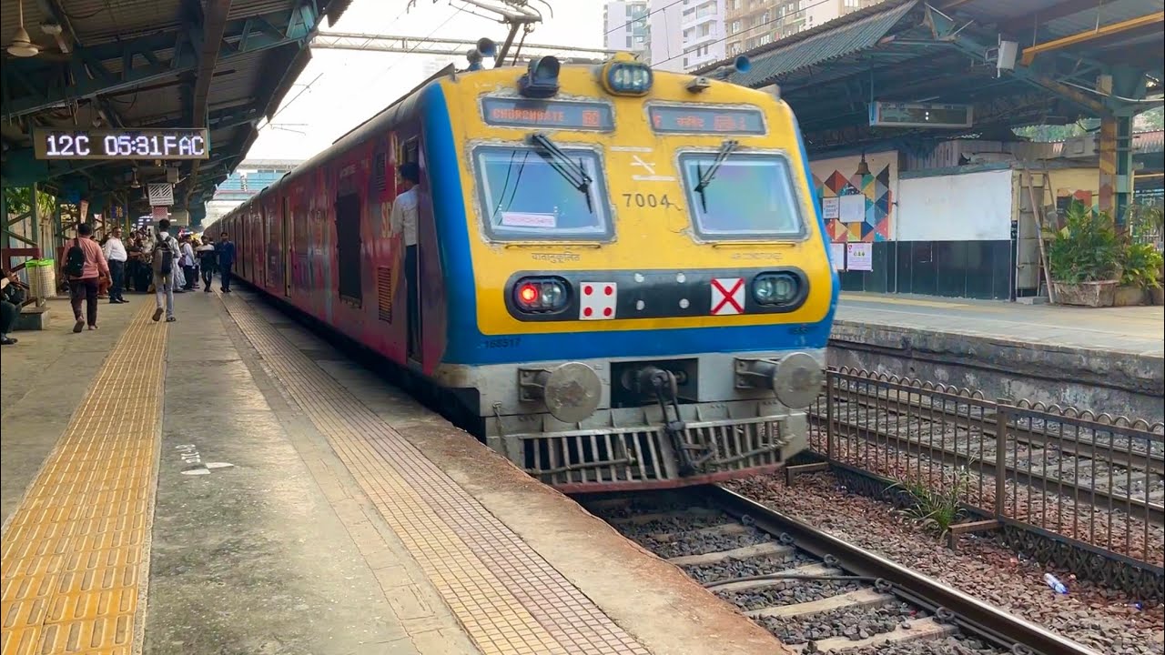 Dahisar Railways Station Mumbai ll Mumbai Local Train Arrival and Departure Back To Back 