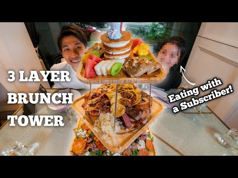 Undefeated Mother Of All Brunch Tower Challenge! | Food Challenge With A Subscriber!