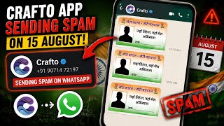 Crafto AI app 15 August, What's app spam photo id message ⚠️‼️ screenshot 3