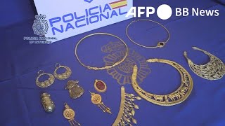 ウクライナで盗難の黄金の装身具、11点押収 スペイン警察（2023年10月）