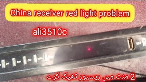 how to make ali3510c f1f2dish receiver red light problem solution ali3510c red light fault