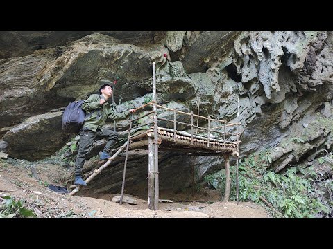 Video FULL VIDEO : 65 days build survival shelter in rock... - youtube