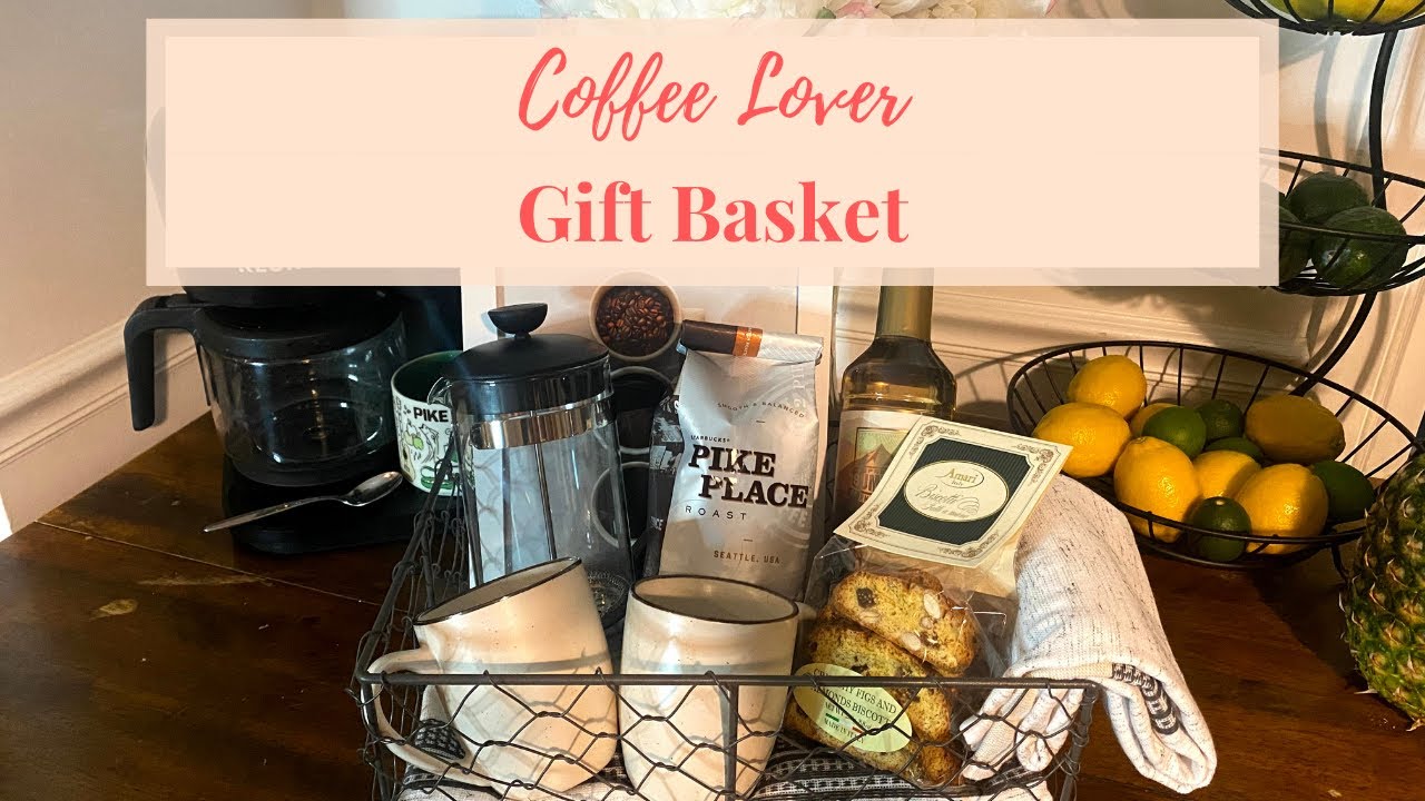 How To Make A Coffee Gift Basket DIY {Homemade Gifts, Easter Basket Ideas, Christmas Gifts}
