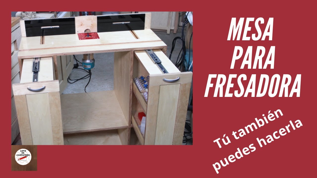 COMO HACER MESA FRESADORA - MESA TUPI - Herramienta de presición - tu  propia mesa casera 