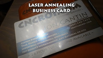 CNCROi.com: Laser Annealing a Business Card