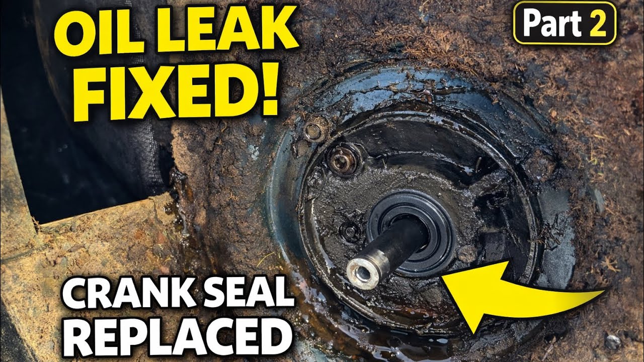 Stopping an Oil Leak on a Bolens Mower – Crank Seal Replacement - YouTube