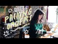 Studio vlog no015 packing orders and painting flowers 