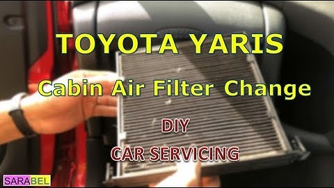 How to change your cabin air filter.  Servicing the Toyota Yaris.