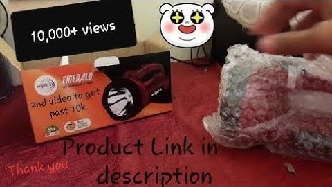 Wipro Emerald 5W LED Rechargeable Torch only for 699 rs Unboxing