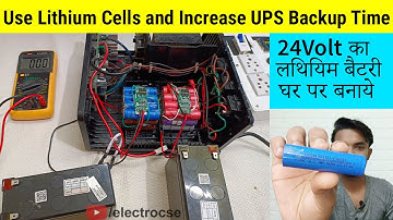 Increase UPS Backup Time | Replace UPS battery with #lithium-ion battery |ElectroCSE