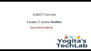 Access Modifier in JAVA