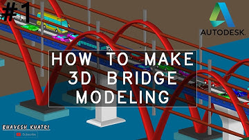 HOW TO MAKE 3D BRIDGE MODELING | AUTOCAD 3D | ( Dimensions given for practice )