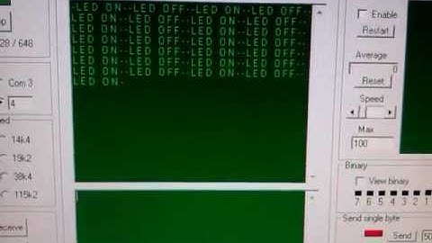PIC16f877 RS232 communication with PC microcontroller terminal