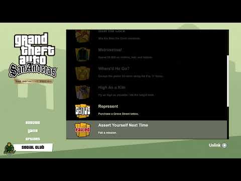 GTA Trilogy San Andreas Definitive Edition All Trophies / Achievements