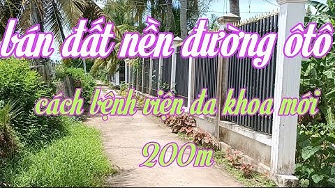 Bán đất nền đã có thổ cư gần cổng sau bệnh viện đa khoa mới tiền Giang mã số 113